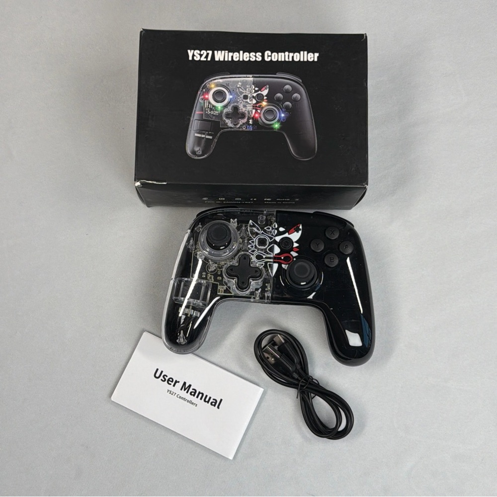 YS27 Gamepad NON-OEM Controller - Black (New/Open Box) - Picture 6 of 6